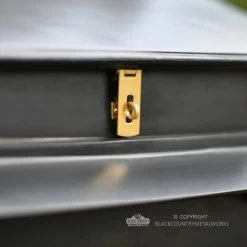 “Twilight Shadows” Black Goldhay Post Box 24 “Twilight Shadows” Black Goldhay Post Box -Garden Supply Discount Store twilight shadows black goldhay post box brass clasp