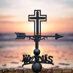Cross Weathervane -Garden Supply Discount Store ukbic264 cross weathervane bcmw 4