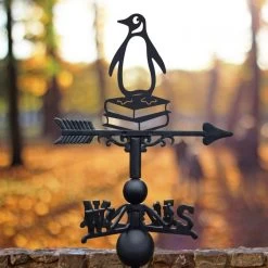 Penguin On Books Weathervane -Garden Supply Discount Store ukbic378 penguin on books weathervane bcmw 2