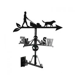 Mowing The Lawn With 'Labrador' Weathervane -Garden Supply Discount Store ukbic438 lawnmower labrador weathervane 5
