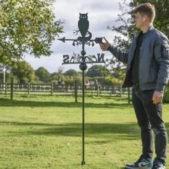 Owl Free Standing Weathervane -Garden Supply Discount Store ukbicf029 freestanding owl weathervane 4