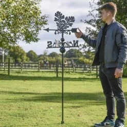 Oak Leaves Free Standing Weathervane -Garden Supply Discount Store ukbicf328 freestanding oak leaves weathervane 2