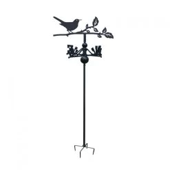 Blackbird Free Standing Weathervane -Garden Supply Discount Store ukbicfbrd0004 freestanding blackbird weathervane 1