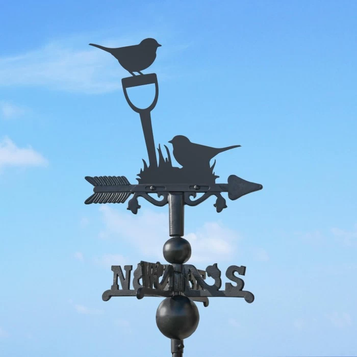 Pair Of Robins Miniature Weathervane 3 Pair Of Robins Miniature Weathervane