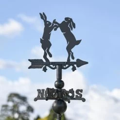 Boxing Hares Miniature Weathervane -Garden Supply Discount Store ukbicm330 miniature boxing hares weathervane 3