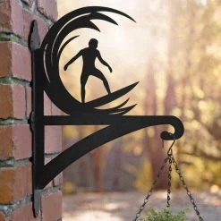 Surfer Iron Hanging Basket Bracket