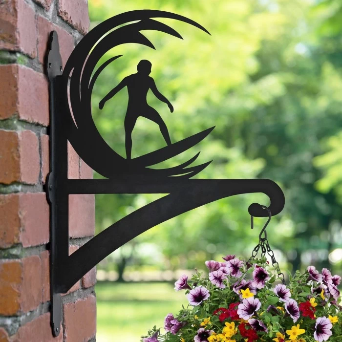 Surfer Iron Hanging Basket Bracket 5 Surfer Iron Hanging Basket Bracket - Image 3