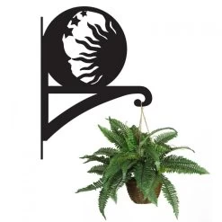 Sun & Moon Iron Hanging Basket Bracket -Garden Supply Discount Store ukbra052 sun moon hanging bracket bracket 2