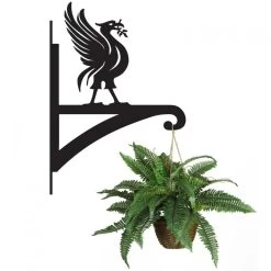 Liver Bird Iron Hanging Basket Bracket -Garden Supply Discount Store ukbra101 liver bird hanging basket bracket 2 3