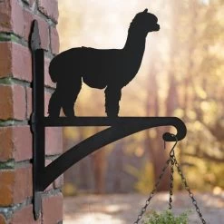 Alpaca Iron Hanging Basket Bracket -Garden Supply Discount Store ukbra335 alpaca hanging basket bracket bcmw 2