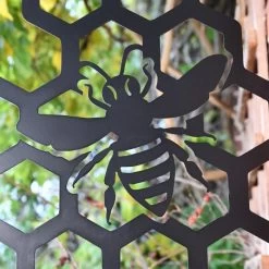 Honeycomb Bee Iron Hanging Basket Bracket -Garden Supply Discount Store ukbra405 6