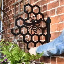 Honeycomb Bee Iron Hanging Basket Bracket -Garden Supply Discount Store ukbra405 9