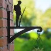 WWII British Soldier Hanging Basket Bracket -Garden Supply Discount Store ukbra421 ww2 soldier hanging basket bracket bcmw 4