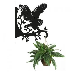 Barn Owl Hanging Basket Bracket -Garden Supply Discount Store ukbra480 barn owl hanging basket bracket 2