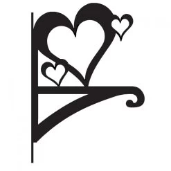 Love Heart Iron Hanging Basket Bracket 15 Love Heart Iron Hanging Basket Bracket -Garden Supply Discount Store ukbra587 love heart hanging basket bracket 2