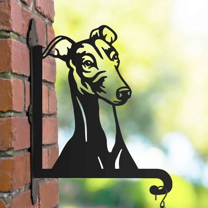 Steel Greyhound Head Hanging Basket Bracket 5 Steel Greyhound Head Hanging Basket Bracket - Image 3