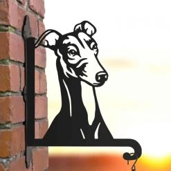 Steel Greyhound Head Hanging Basket Bracket