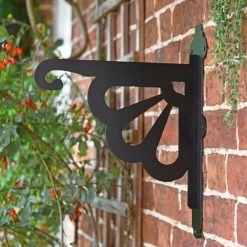 Clam Design Heavy Duty Iron Hanging Basket Bracket