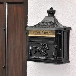 “Midnight" Black Huntington Wall Mounted Post Box 13 “Midnight" Black Huntington Wall Mounted Post Box -Garden Supply Discount Store ukdi021 blk 2
