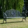 "Artemis" Large Ornate & Rustic Iron Bench -Garden Supply Discount Store ukdi1009 large rustic artemis ornate bench