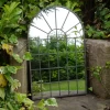 Arched Metal Garden Mirror