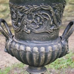 Cast Iron Bronze Urn -Garden Supply Discount Store ukdi2975