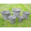 Metal Planter Pots - Set Of 5 -Garden Supply Discount Store ukdi3135 2