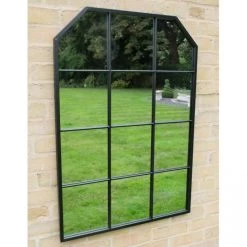 Black Wall Mounted Garden Mirror -Garden Supply Discount Store ukdi3298 2