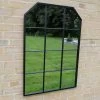 Black Wall Mounted Garden Mirror