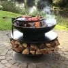 "Ring" Fire Bowl With Log Store - 90cm 2 "Ring" Fire Bowl With Log Store - 90cm -Garden Supply Discount Store ukfp0009.90 3
