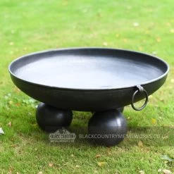 80cm Fire Bowl With Ball Feet -Garden Supply Discount Store ukfp0013 fire bowl with round ball feet 3