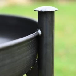 High Firepit With Swing Arm -Garden Supply Discount Store ukfp0014 kadai fire bowl detail on leg