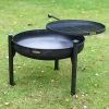 High Firepit With Swing Arm -Garden Supply Discount Store ukfp0014 kadai fire bowl with movable bbq plate 1