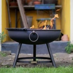 Classic Steel Fire Pit - 60cm -Garden Supply Discount Store ukfp0024 4