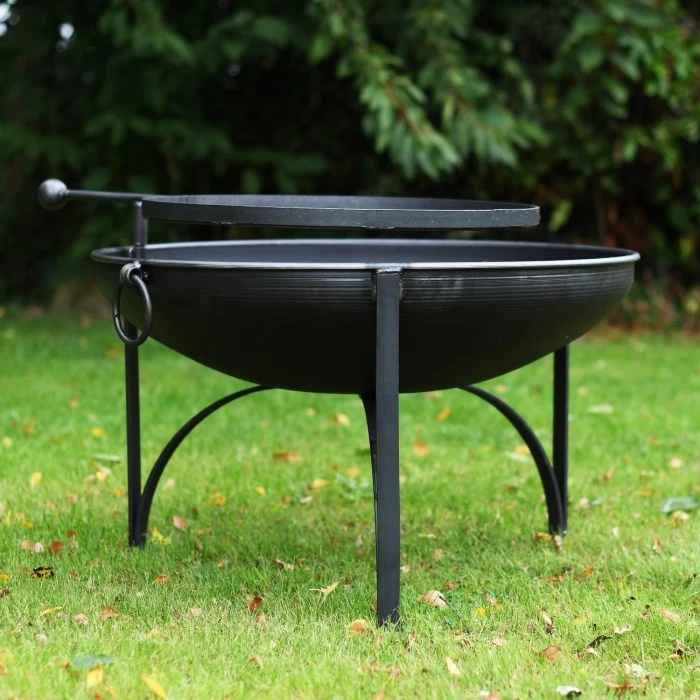 Simple "Plain Jane" Fire Bowl With Swing Arm Barbecue Rack - 70m 6 Simple "Plain Jane" Fire Bowl With Swing Arm Barbecue Rack - 70m - Image 4