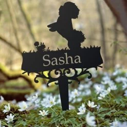 Bichon Frise Memorial Ground Spike -Garden Supply Discount Store ukgs133 bichon frise ground spike 6