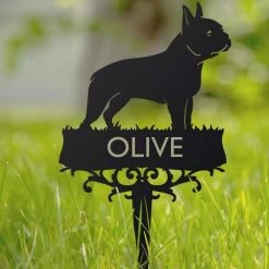 Boston Terrier Memorial Ground Spike