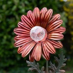 "Red Gerbera Daisy" Solar Light Garden Ornament -Garden Supply Discount Store ukj0137 3