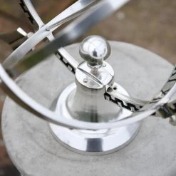 Polished Chrome "Almwick Manor" Armillary - 37cm -Garden Supply Discount Store ukoas001 hs045 as 4