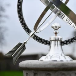 Polished Chrome "Almwick Manor" Armillary - 37cm -Garden Supply Discount Store ukoas001 hs045 as 5