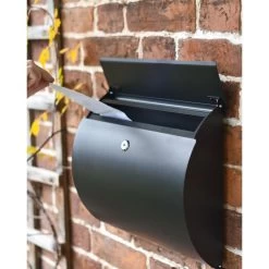 Contemporary "Urban Obsession" Black Wall Mounted Post Box 9 Contemporary "Urban Obsession" Black Wall Mounted Post Box -Garden Supply Discount Store urban obsession black wall mounted post box 2