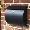 Contemporary "Urban Obsession" Black Wall Mounted Post Box -Garden Supply Discount Store urban obsession black wall mounted post box 4 1