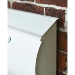 Contemporary "Urban Obsession" Cream Wall Mounted Post Box -Garden Supply Discount Store urban obsession cream wall mounted post box 6