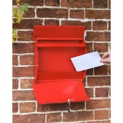 Contemporary "Urban Obsession" Red Wall Mounted Post Box 10 Contemporary "Urban Obsession" Red Wall Mounted Post Box -Garden Supply Discount Store urban obsession red wall mounted post box 3