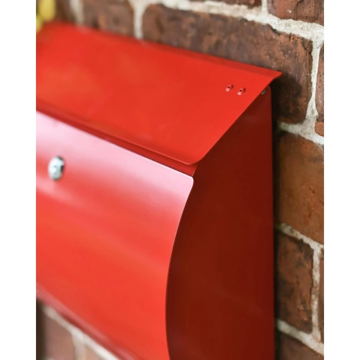 Contemporary "Urban Obsession" Red Wall Mounted Post Box 5 Contemporary "Urban Obsession" Red Wall Mounted Post Box - Image 3