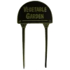Solid Brass & Black "Vegetable Garden" Lawn Sign -Garden Supply Discount Store vegetable garden 1
