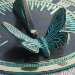 Verdigris 'Butterfly' Sundial - 175mm -Garden Supply Discount Store verdigris butterfly sundial