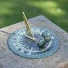 Verdigris "Guardian Angel" Solid Brass Sundial -Garden Supply Discount Store verdigris guardian angel solid brass sundial 4 1