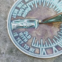 Old Father Time Sundials - 200mm 10 Old Father Time Sundials - 200mm -Garden Supply Discount Store verdigris old father time sundial 200mm 5