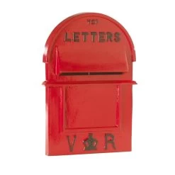 Victorian Style Red Pillar Box Front -Garden Supply Discount Store victorian style pillar box front red 2